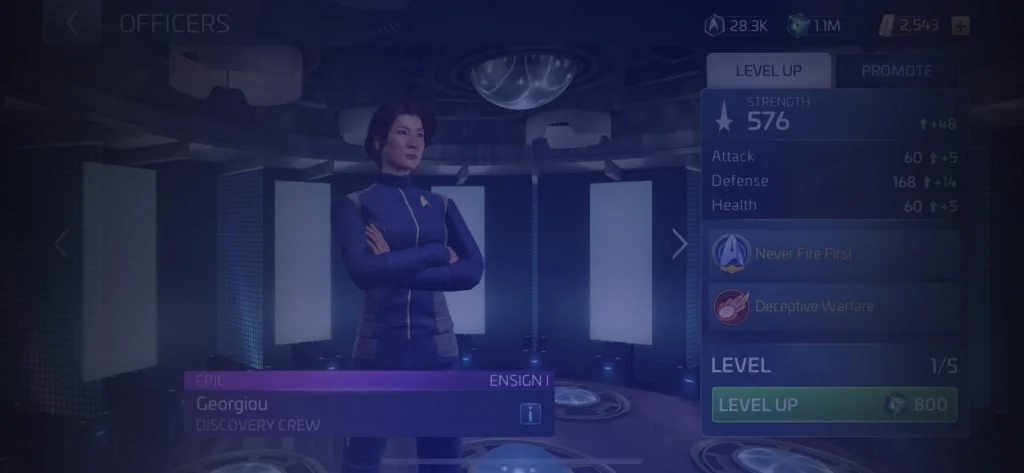 Star Trek Fleet Command Offizier Georgiou