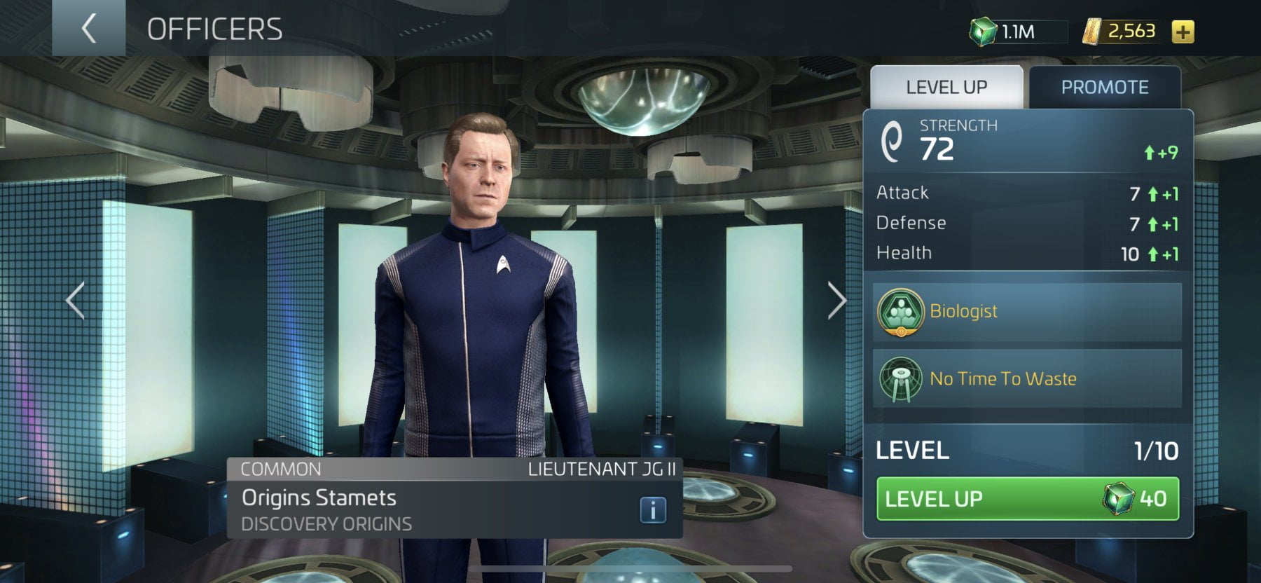 Star Trek Fleet Command Offizier Ursprünge Stamets