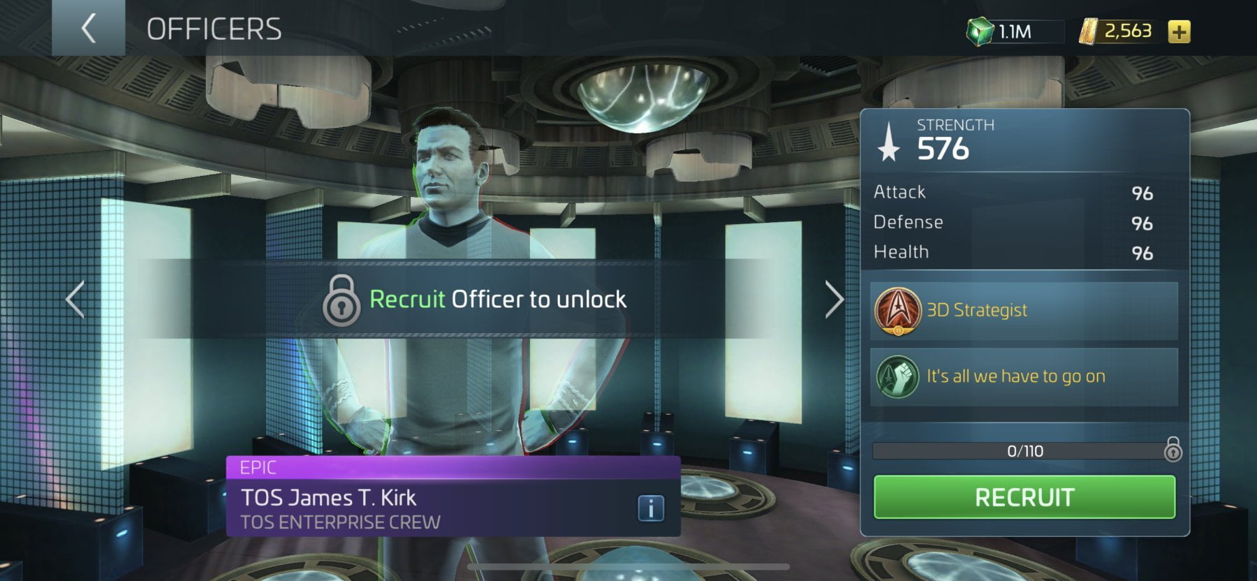Star Trek Fleet Command Officer TOS James T. Kirk