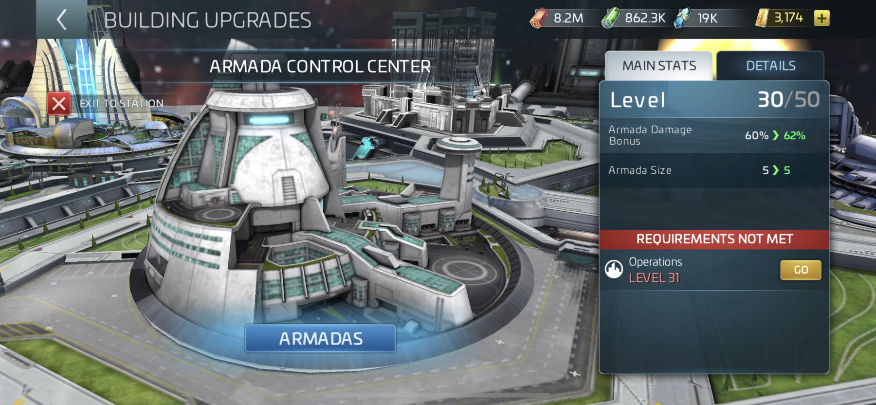 Star Trek Fleet Command Armada Control Center