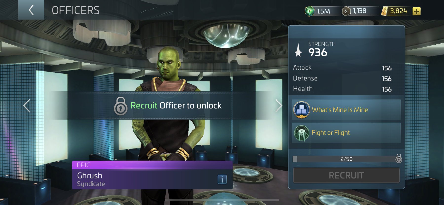 Star Trek Fleet Command Officer Ghrush