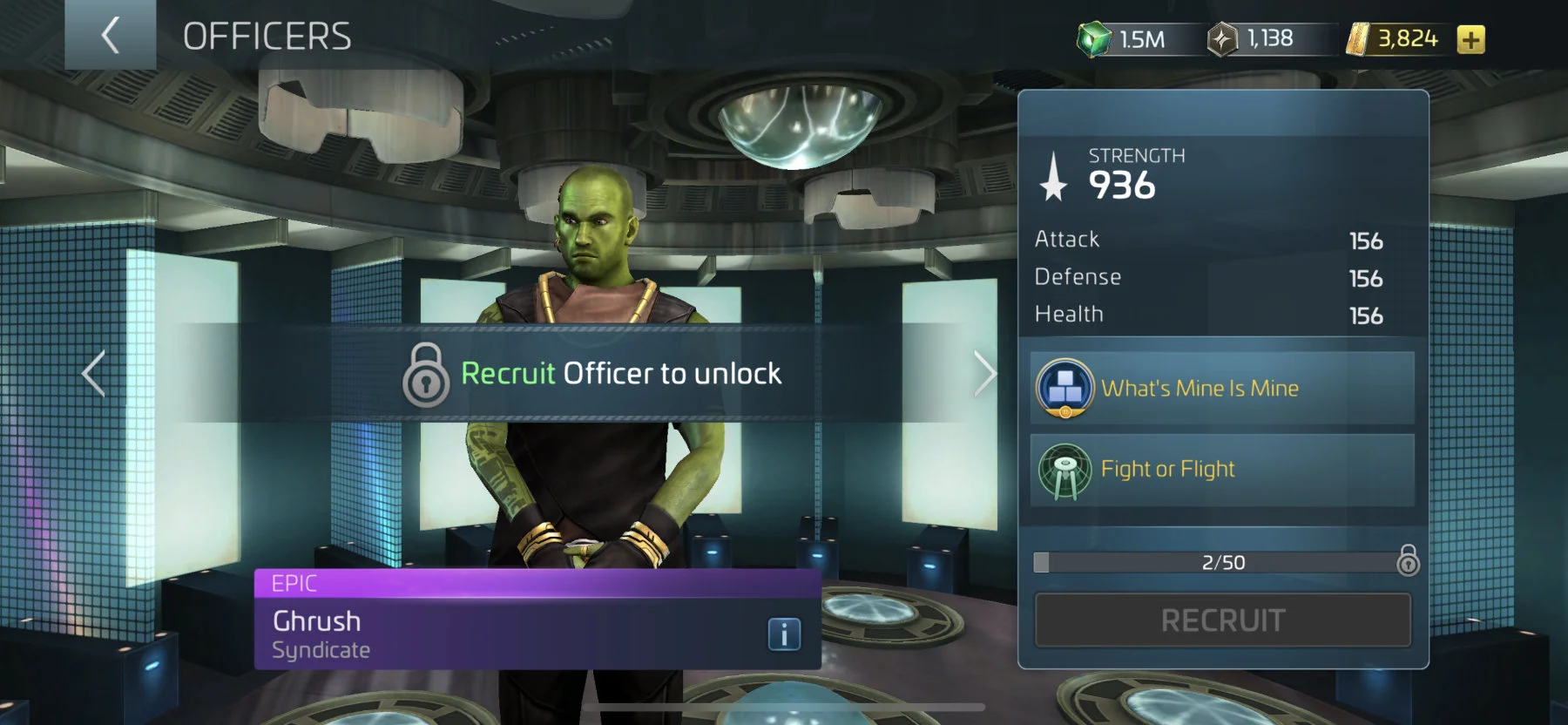 Star Trek Fleet Command Offizier Ghrush
