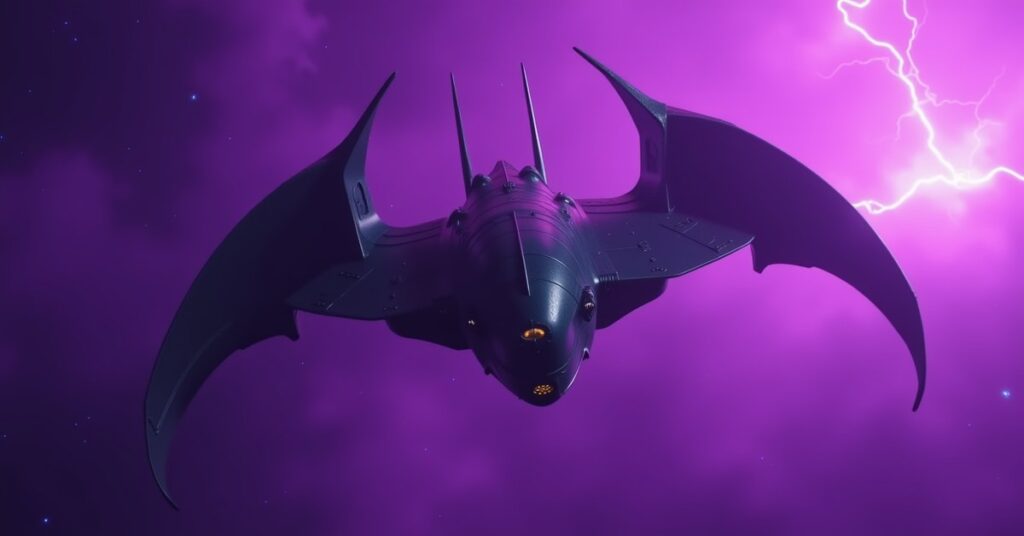 Alliance Bird-of-Prey Interceptor hostile from the Mirror Universe in Star Trek Fleet Command