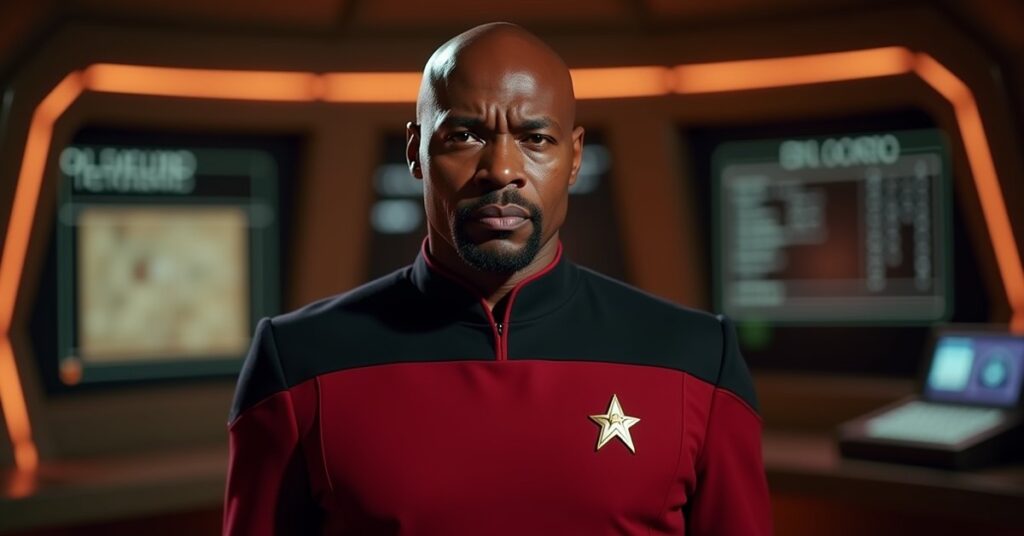 Federation Command officer Alonzo Freeman, the Lower Decks admiral with a cargo capacity boost in Star Trek Fleet Command.