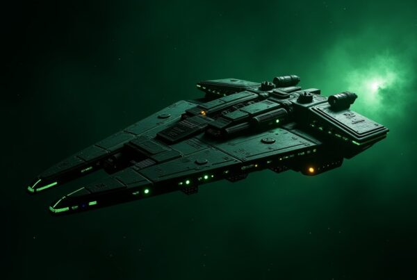 Assimilated Prohibitor-class Interceptor, a Borg-assimilated Q-Continuum ship, in STFC key art