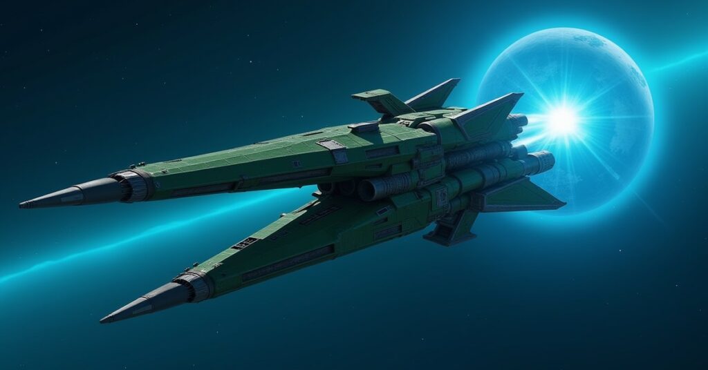 Baelosian Spearhead, an alien Interceptor hostile ship in Star Trek Fleet Command