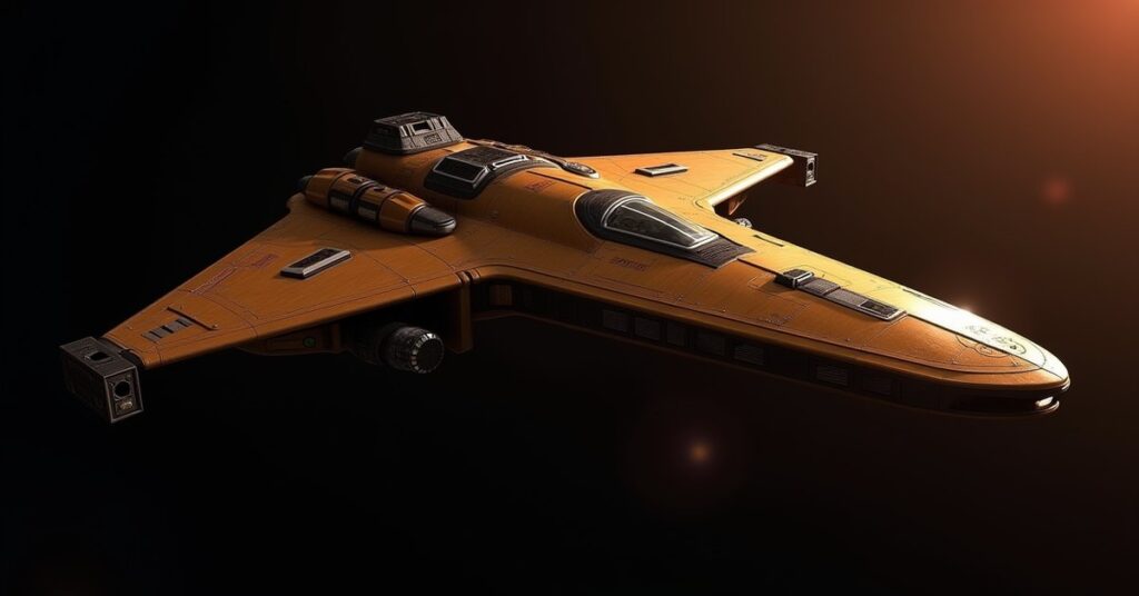 A Cardassian Militia warship patrolling neutral space in Star Trek Fleet Command.