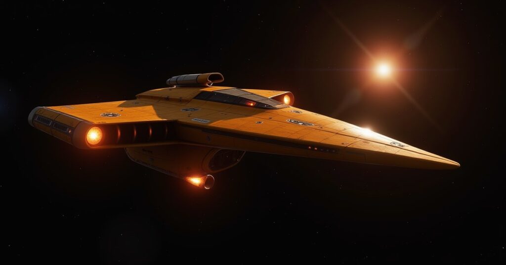 Controlled Galor-Class Elite Cardassian warship in a Star Trek Fleet Command elite deep-space combat scene