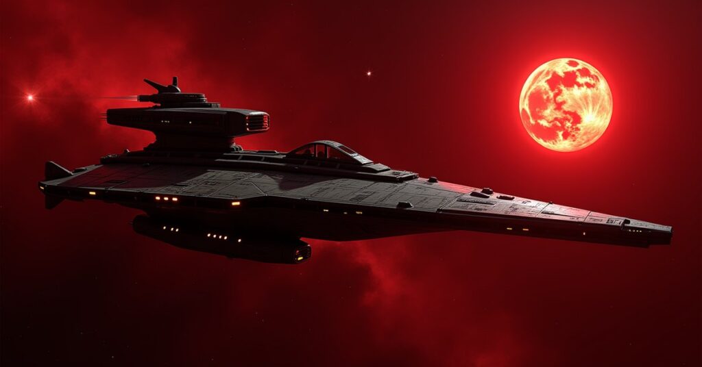 Dead Star Eviscerator, a Neutral Battleship-class hostile ship in Star Trek Fleet Command