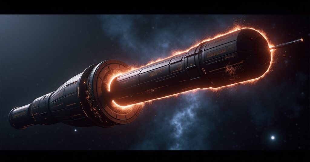 Explorer Barrage in Star Trek Fleet Command: a research vessel and orbital laboratory in deep space.