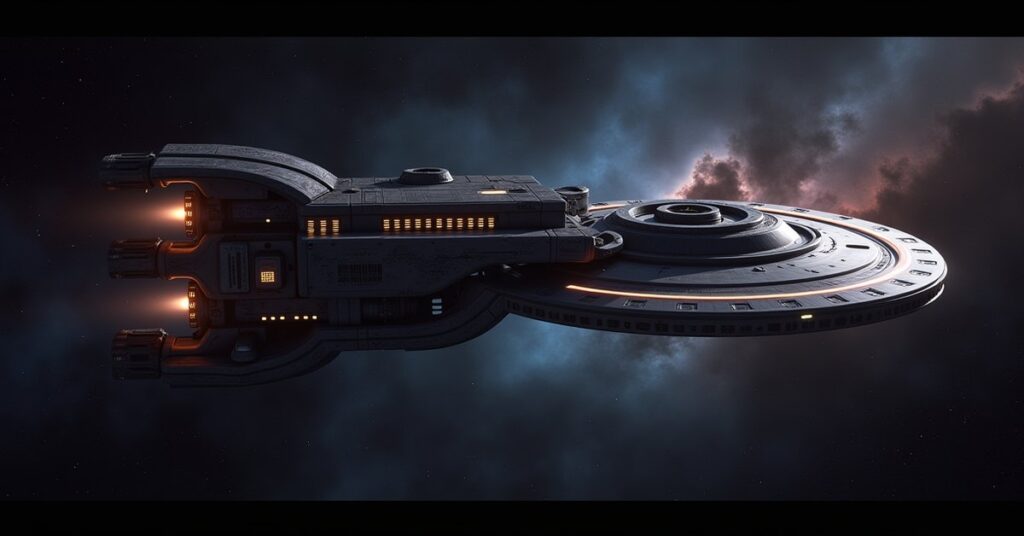 Fragile Explorers in Star Trek Fleet Command: a research vessel and orbital laboratory in deep space.
