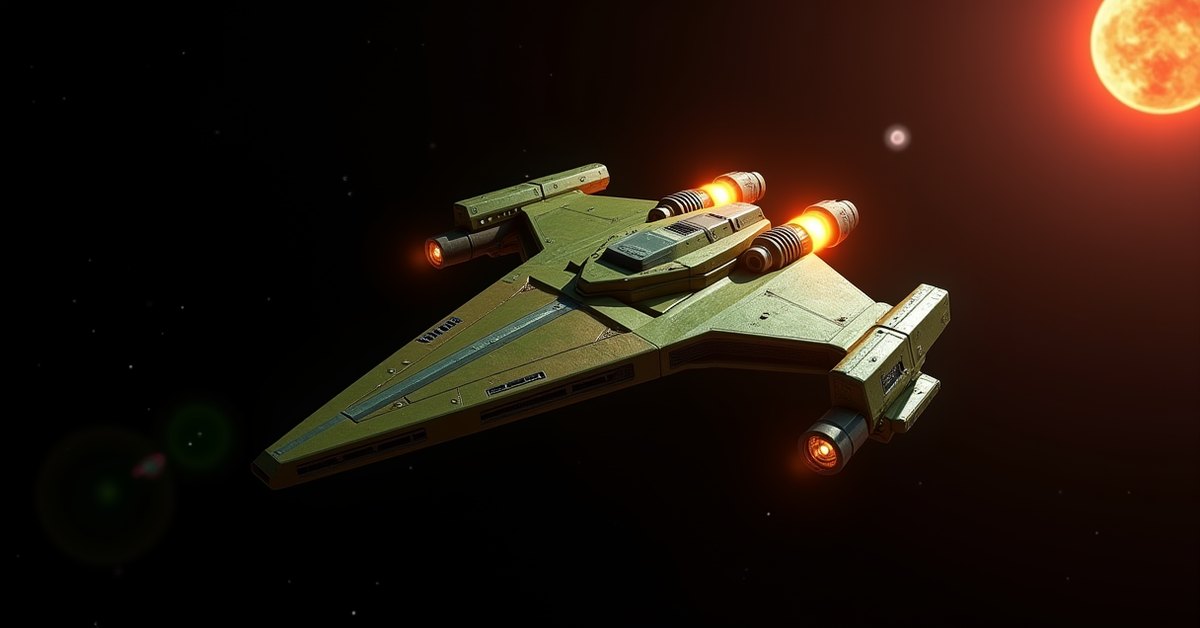 Gorn Eviscerator, an Epic grade 4 Interceptor in Star Trek Fleet Command, in deep space