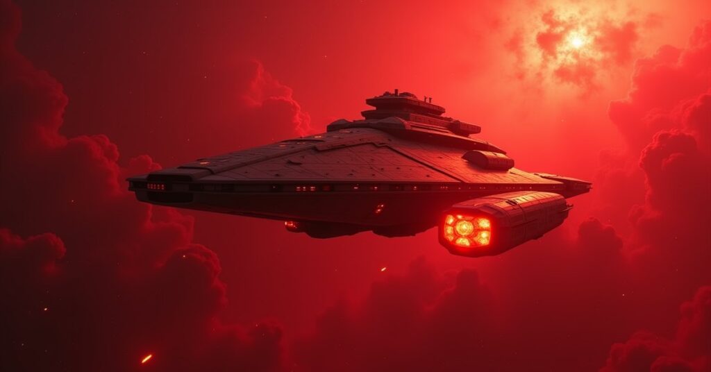 I.S.S. Enterprise-E, the Mirror Universe Survey hostile in Star Trek Fleet Command