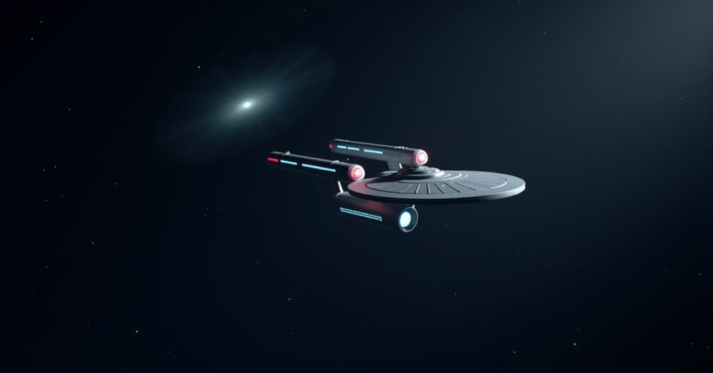 Star Trek Fleet Command key art for the mission Knowledge Is Its Own Reward, a datapad quest in deep space
