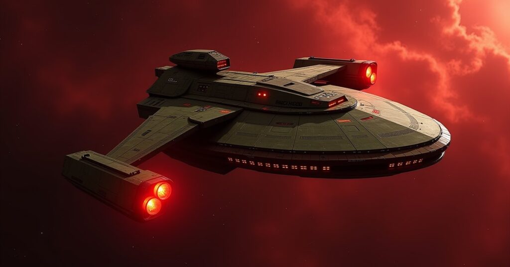 KSG Defense Vessel Klingon battleship hostile in Star Trek Fleet Command