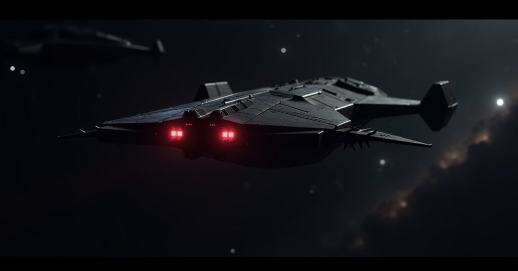 The Lost Nausicaan Outlaw, a Nausicaan Interceptor warship, in deep space