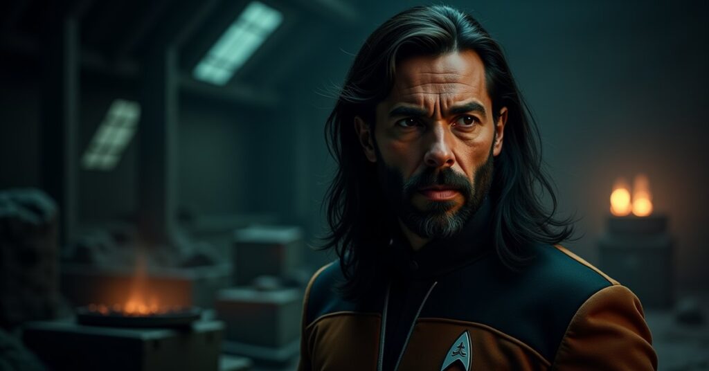 Mavery, the green-skinned Orion Science officer from Star Trek Fleet Command