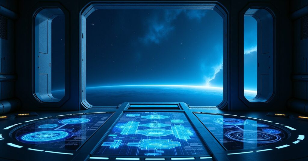 Out of the Darkness in Star Trek Fleet Command: a research vessel and orbital laboratory in deep space.