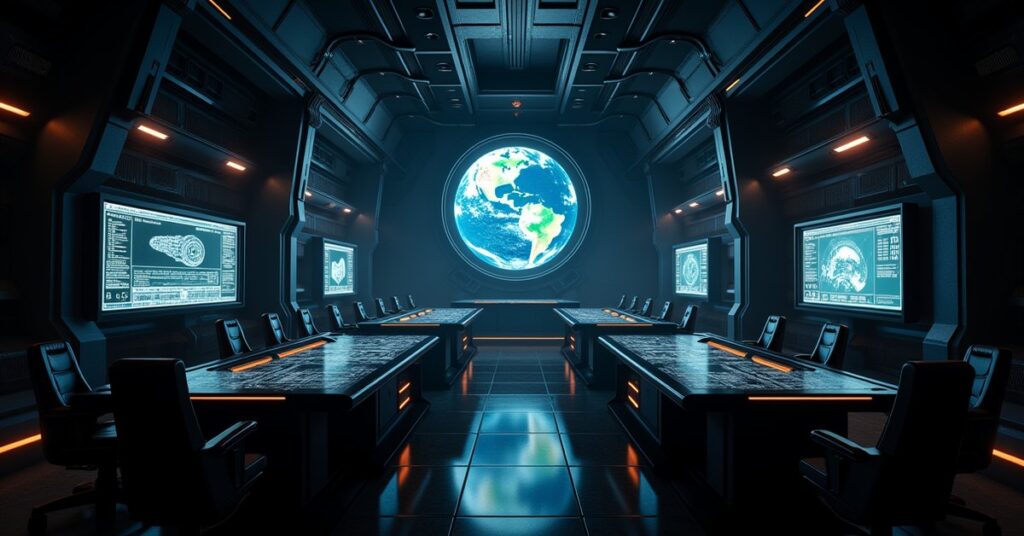 Outpost Control Center station building in Star Trek Fleet Command, an Independent operator's fleet command structure.