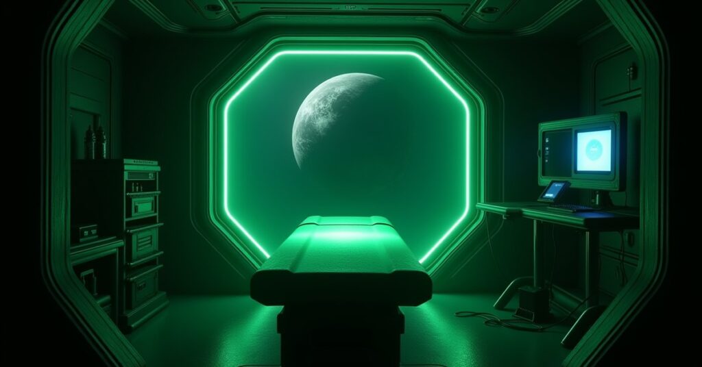 Borg Operating Table Forbidden Tech equipped on the Borg Sphere against Conqueror Borg ships