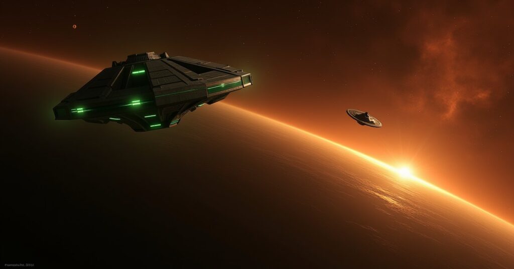 Pyrann star system in Star Trek Fleet Command, home to a Borg Solo Outpost
