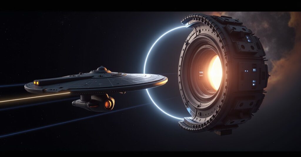 STFC Research Guide in Star Trek Fleet Command: a research vessel and orbital laboratory in deep space.