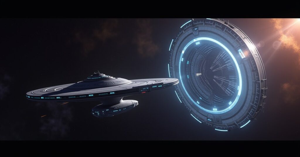Section 31 Research in Star Trek Fleet Command: a research vessel and orbital laboratory in deep space.