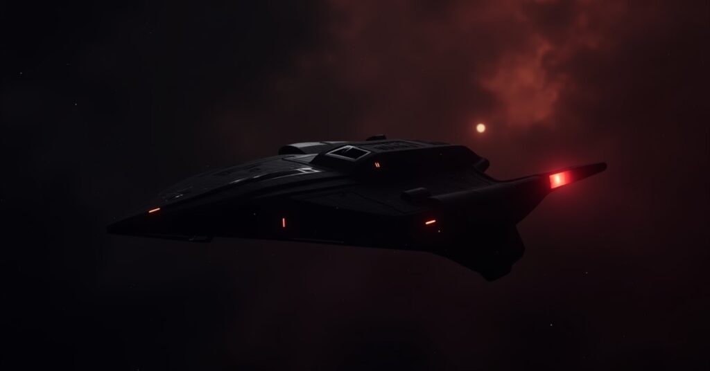 Section 31 Scout, a stealthy Federation Interceptor hostile in Star Trek Fleet Command