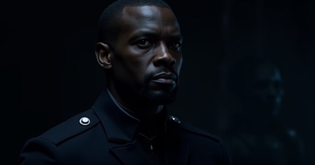 SNW Black Ops M'Benga officer card portrait for Star Trek Fleet Command