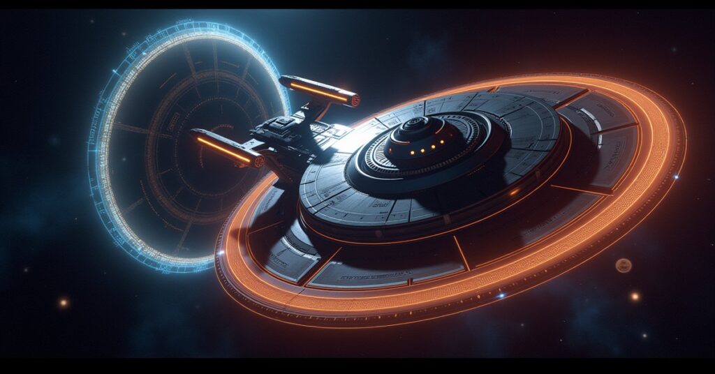 Star Path Research in Star Trek Fleet Command: a research vessel and orbital laboratory in deep space.