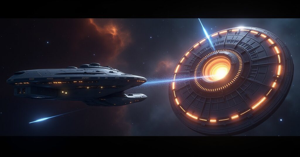 Starships Research in Star Trek Fleet Command: a research vessel and orbital laboratory in deep space.