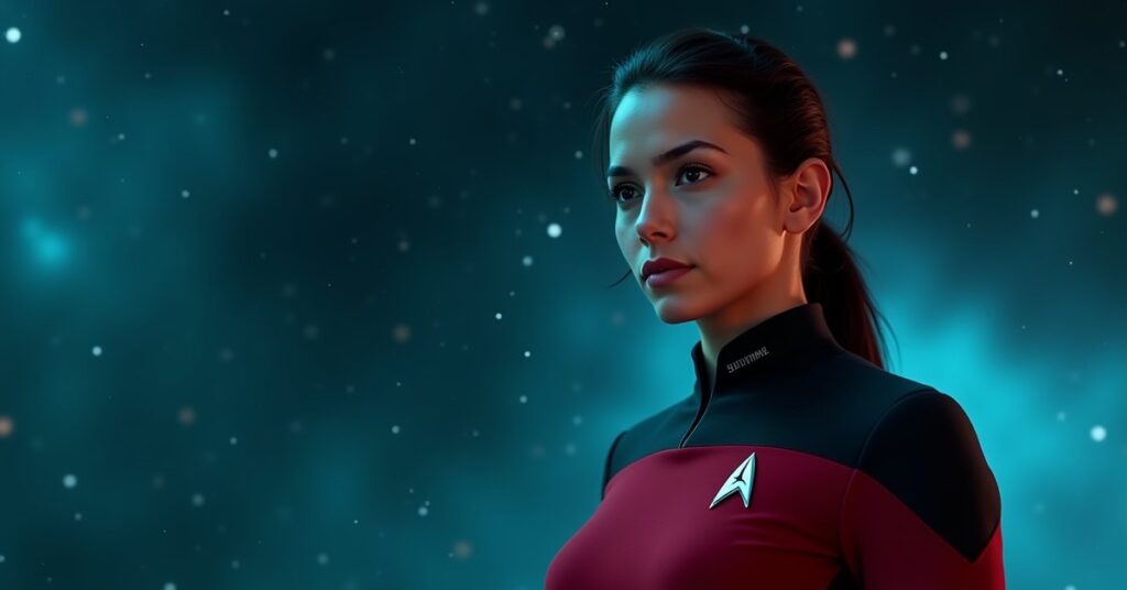 Strike Team SNW Una officer card art for Star Trek Fleet Command