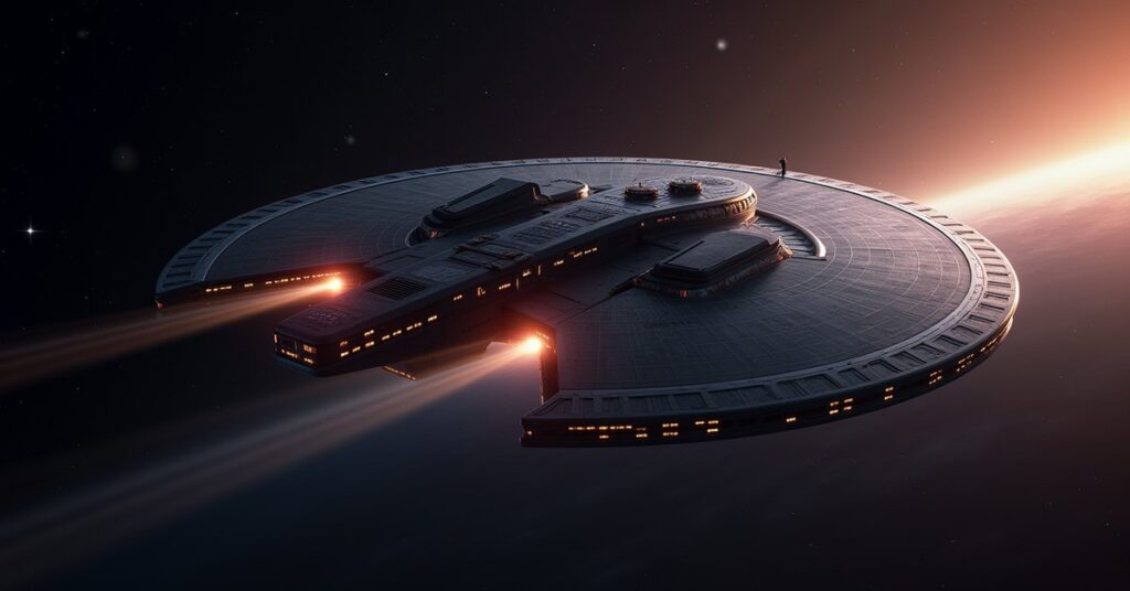 Terran Research in Star Trek Fleet Command: a research vessel and orbital laboratory in deep space.