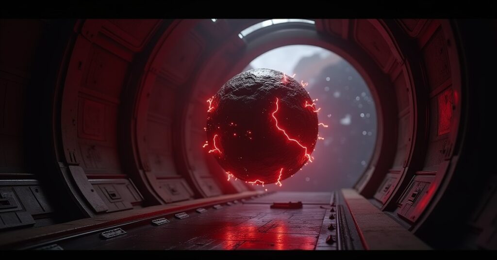Key art of The Godsend, a glowing Epic Chaos Tech device aboard a starship in Star Trek Fleet Command