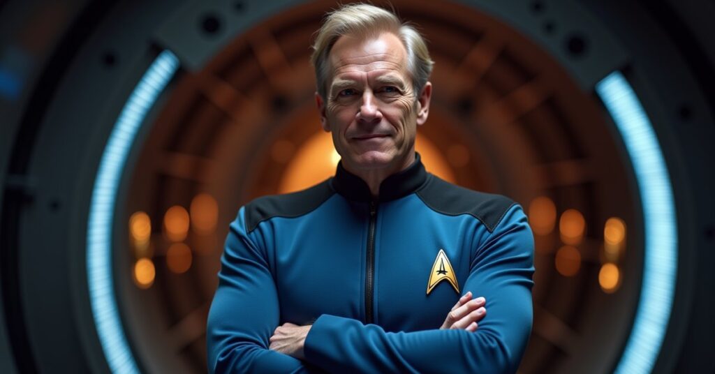 Trip Tucker, Enterprise NX-01 chief engineer, as a Federation Engineering officer card in Star Trek Fleet Command.
