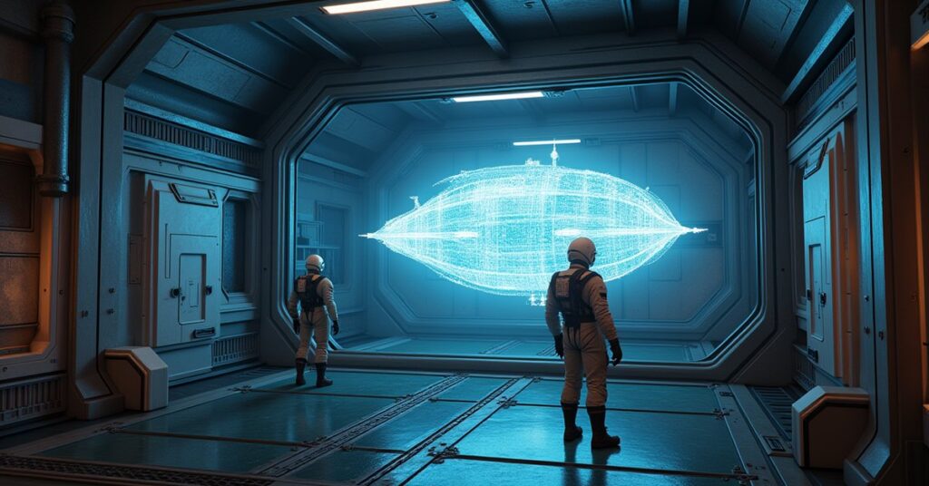 A new research studio being added to a space station in Star Trek Fleet Command