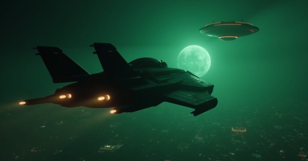 A Romulan warbird departing Romulus toward distant worlds in Star Trek Fleet Command
