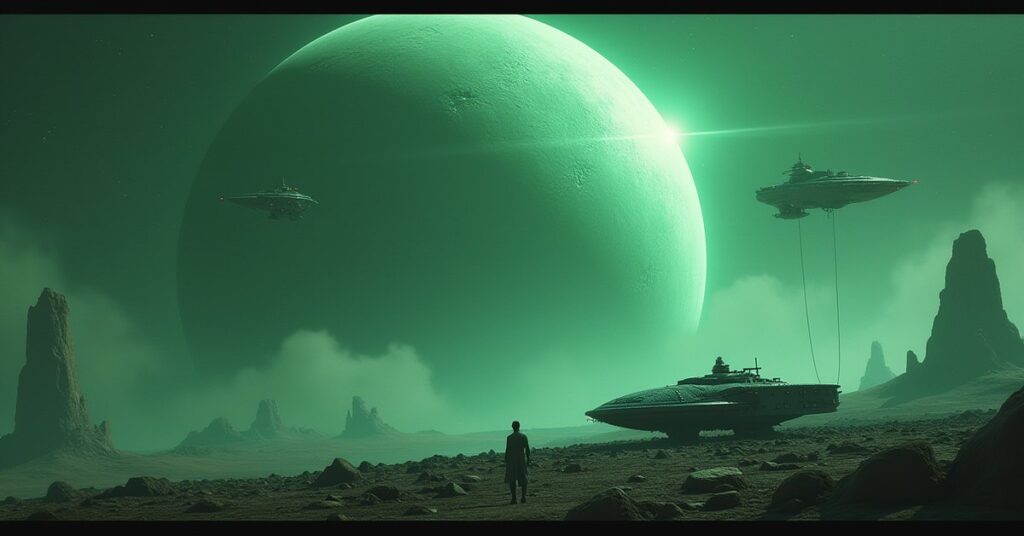 Breen warships circle a planet where a Starfleet runabout hides as a rescue ship arrives in Star Trek Fleet Command