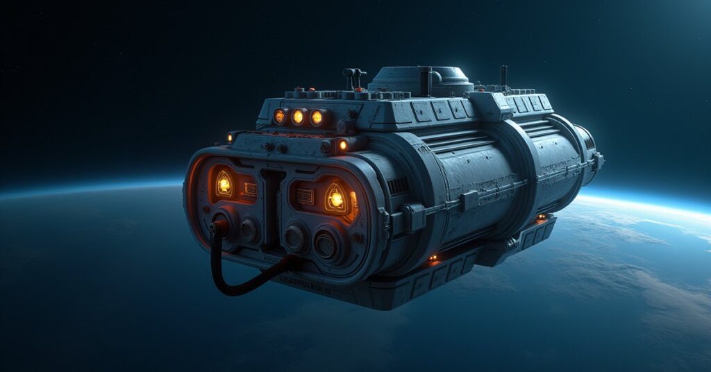A research laboratory module being added to a small space station in Star Trek Fleet Command