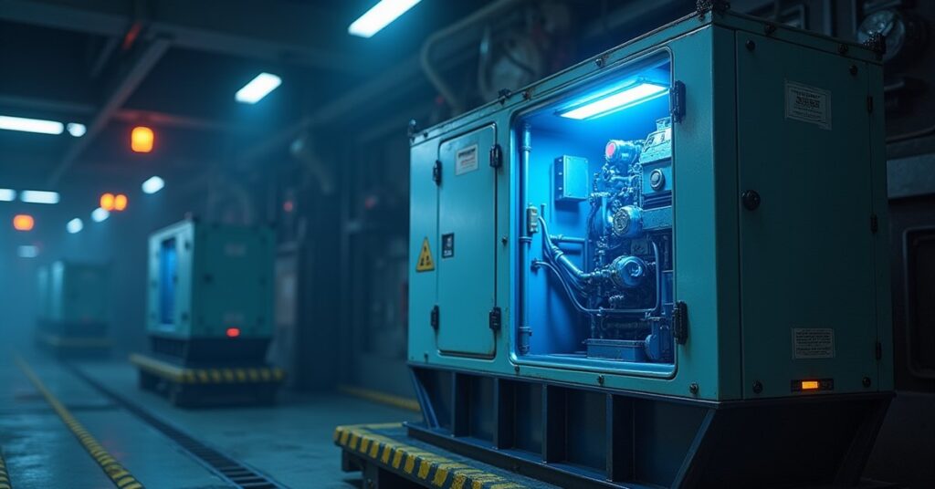 A glowing generator module being attached to a small space station in Star Trek Fleet Command
