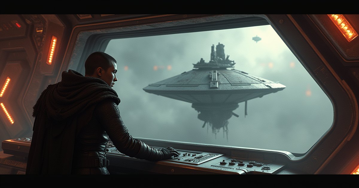 A young Klingon warrior confronting a traitor on a starship viewscreen in Star Trek Fleet Command
