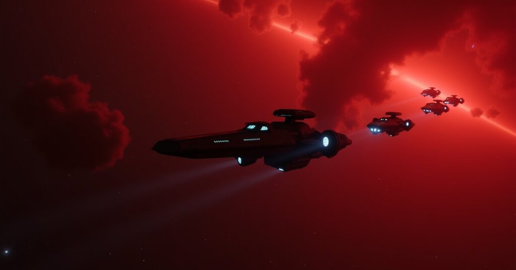 Reman warships and their escort turn on a Klingon ambush in Star Trek Fleet Command