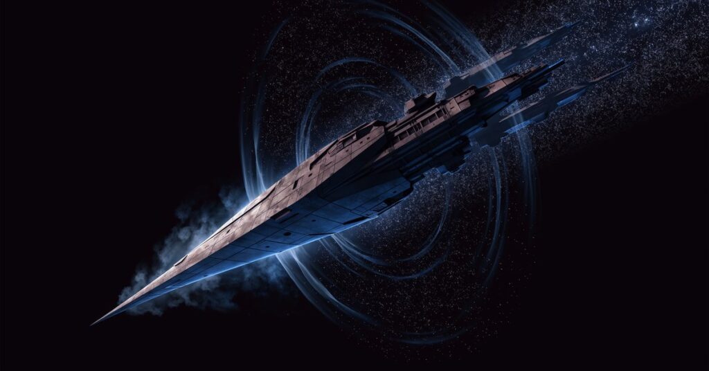 Star Trek Fleet Command Krenim Imperium temporal dreadnought in deep space