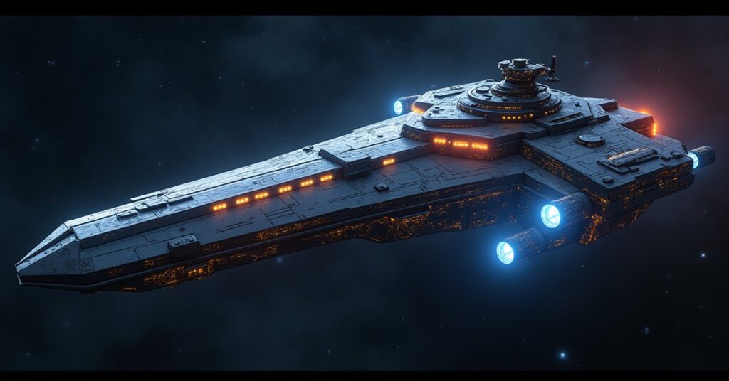 A station research lab projecting a shield schematic as a jamming field ripples outside in Star Trek Fleet Command
