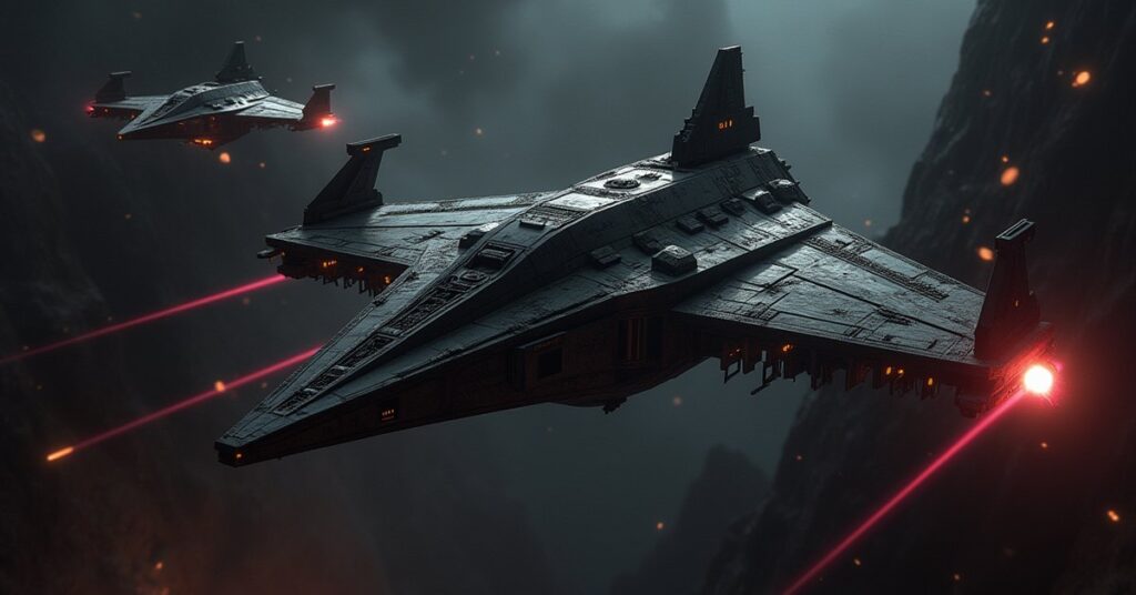 A Klingon warship and an ally assault a Romulan prison station in Star Trek Fleet Command