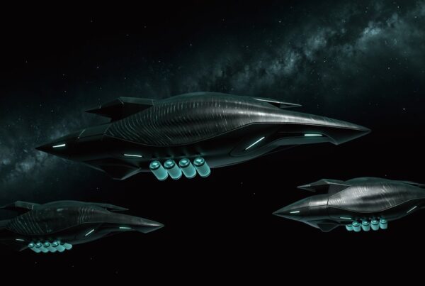Star Trek Fleet Command Transogen Suliban stealth craft in deep space